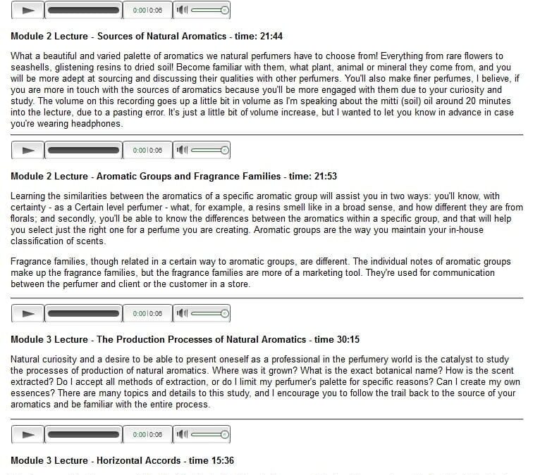 Ask the Perfumer Feb. 3, 2013 – Recorded Lectures
